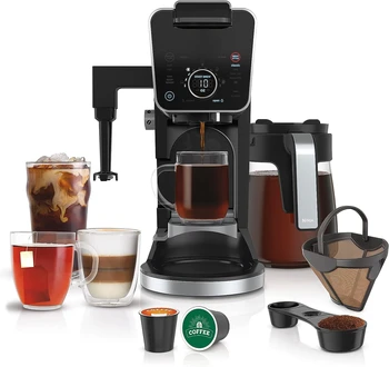 Система приготовления фирменного кофе DualBrew, одноразовая, совместима с капельными кофеварками K-Cups и 12 чашками, с постоянным фильтром, B