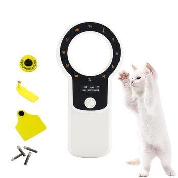 Сканер чипов для животных 134,2 кГц, считыватель чипов для животных FDX-B, считыватель стеклянных трубок для микрочипов, сканер для собак и кошек