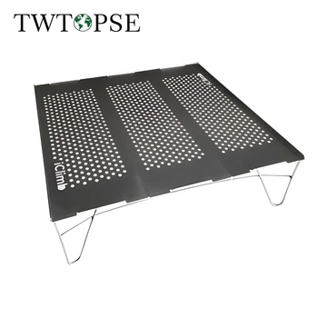 Складной полый стол TWTOPSE для кемпинга на открытом воздухе, Стол из легкого алюминиевого сплава грузоподъемностью 15 кг с сумкой для хранения