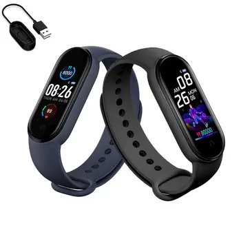 Смарт-часы M5 для мужчин и женщин, пульсометр, измеритель артериального давления, фитнес-трекер, спортивные часы Smartwatch Band 5 для IOS Android