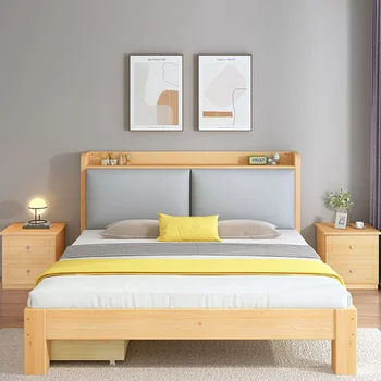 Современная Роскошная кровать-чердак Детская Односпальная кровать Kawaii Wood King Size С каркасом Nordic Дешевая Мебель для взрослых Cama Plegable Для спальни
