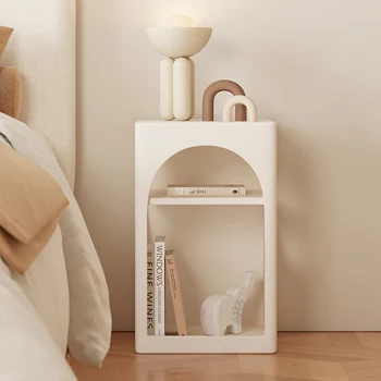 Современные минималистичные прикроватные тумбочки для салона макияжа Уникальные узкие прикроватные тумбочки в скандинавском стиле, органайзеры, туалетный столик, мебель для гостиной и спальни