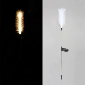 Солнечная тростниковая лампа, ткань, шелковый тростниковый садовый декоративный светильник, заземляющий штекер, атмосферный наружный светильник в виде одуванчика