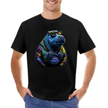 Спортивные футболки Cyber Hippo, мужские футболки