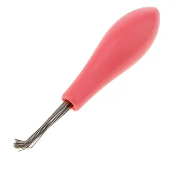 Средство для чистки расчески встроенная щетка для волос ручка инструмента волос 8 см