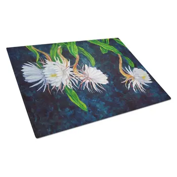 Стеклянная разделочная доска Blooming Cereus от Ferris Hotard Большая