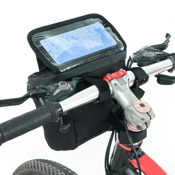 Сумка для велосипедного руля большой емкости Держатель мобильного телефона для горных шоссейных велосипедов, сумка через плечо для скутера
