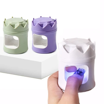 Сушилка для ногтей мощностью 18 Вт, мини USB УФ светодиодная лампа для дизайна ногтей Crown Design 120 S, быстросохнущая отверждающая лампа для гель-лака, маникюрные инструменты