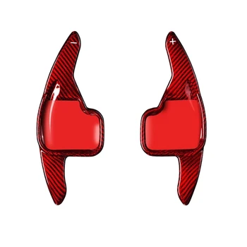 Удлинитель рычага переключения передач рулевого колеса автомобиля из углеродного волокна Автомобильные Рычаги переключения передач Детали украшения автомобиля для серии F203 F3057 Красный
