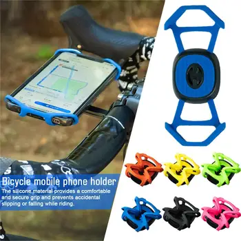 Универсальный держатель для мобильного телефона на велосипеде, Ударопрочный, красочный, прочный Велосипедный руль, Силиконовые аксессуары Adjustab N9V2