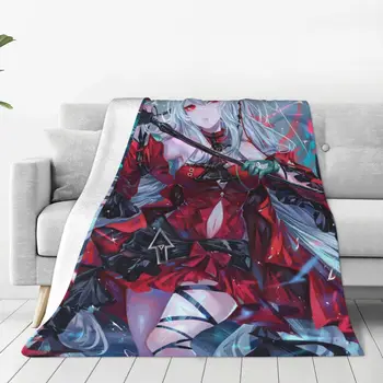 Флисовые одеяла Arknights Skadi из аниме-игры на заказ для домашнего гостиничного дивана 200x150 см, коврик 1 шт.