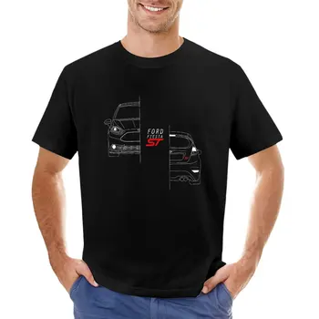 Футболка Ford Fiesta ST, забавная футболка, футболка с короткими рукавами для мальчиков, рубашка с животным принтом, простые черные футболки для мужчин