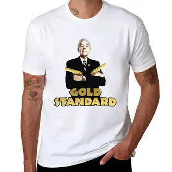 Футболка Ron Paul Gold Standard с графическим рисунком, футболки в тяжелом весе, футболки оверсайз, футболки в тяжелом весе для мужчин