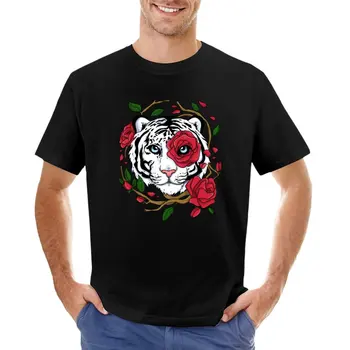 Футболка с белым тигром, одежда из аниме, футболки на заказ, создайте свою собственную аниме-футболку, мужские футболки, повседневные стильные футболки