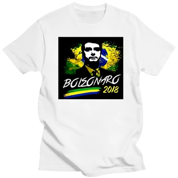 Футболка с принтом Bolsonaro 2018, Футболка с выборами президента Бразилии, Мужские юмористические мужские футболки 2020, мужские футболки