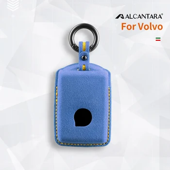 Чехол для ключей от автомобиля из алькантары, высококачественный брелок для Volvo S90 S60 XC60 XC40 V60 V90