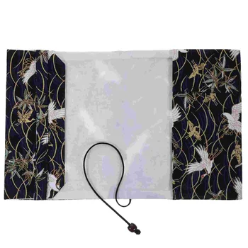 Чехол из крановой ткани с ручным декором, пылезащитная обложка для книги, шикарный протектор, современный дизайн, размер A5