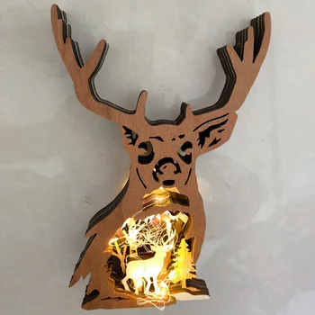 Шатер со светодиодной подсветкой Оленя, Дерево и металл, Праздничный Рождественский декор