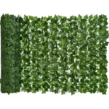 Экран из искусственного плюща 118X19,6 дюймов, искусственная живая изгородь и украшение из листьев искусственного плюща для сада
