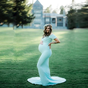 Элегантное платье для фотосессии по беременности и родам без плеч, Милое платье для фотосъемки беременности Для душа ребенка, Макси-платье для беременных женщин, реквизит для фотосессии