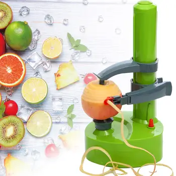 Электрическая картофелечистка, автоматическая овощечистка для фруктов и овощей с 12 сменными лезвиями, инструмент для чистки кожуры.