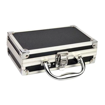Ящик для хранения аксессуаров из алюминиевого сплава, Практичный алюминиевый чемодан, Переносная ручка, Небольшой ящик для хранения инструментов, простой в использовании