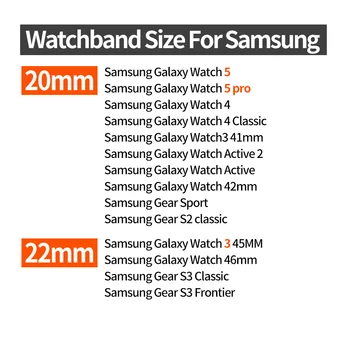 20 мм 22 мм ремешок для Samsung Galaxy Watch 4 5 pro active 2 Classic Gear S3 S2 Силиконовый браслет с магнитной петлей для часов Huawei