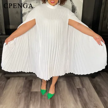 2023 Летнее Белое африканское платье для женщин Элегантная леди Свадебные вечерние платья для вечеринок Модные повседневные наряды больших размеров