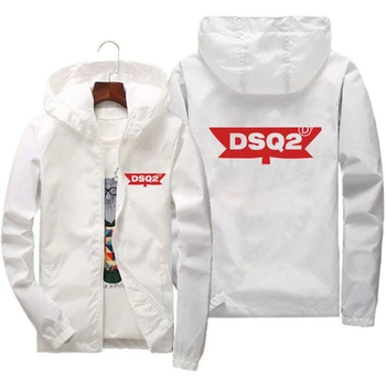2023 Новый бренд DSQ2, весенне-осенние повседневные куртки, мужские модные пальто, ветровка большого размера, куртка-бомбер, мужская армейская уличная одежда