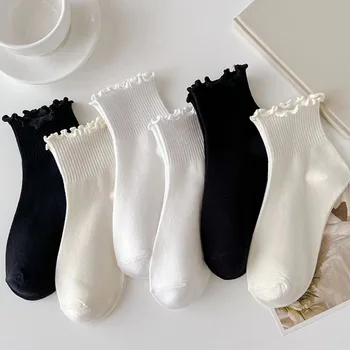3 пары Новых женских коротких носков с подкладкой, защищающих от зимних холодов, сохраняющих тепло, хлопчатобумажных чулок, женских деревянных ушек.