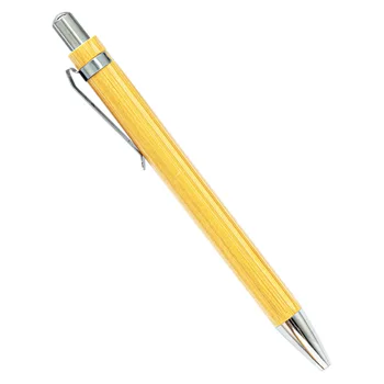 60 шт. /лот Шариковая ручка из бамбукового дерева, бамбуковая ручка с наконечником 1,0 мм, офисные школьные канцелярские принадлежности для бизнеса, шариковые ручки для подписи