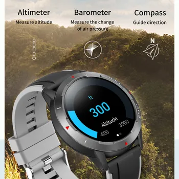 LIGE 2022 Спортивные смарт-часы с GPS-определением положения, мужской монитор здоровья, Водонепроницаемые Компасы, часы, Альтиметр, мужские умные часы Android