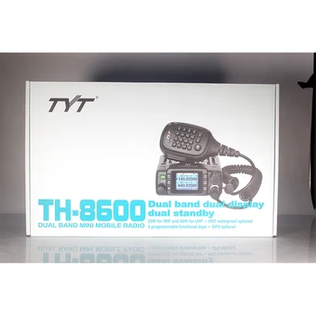 TYT TH-8600 IP67 Водонепроницаемая Двухдиапазонная Мини-автомобильная мобильная радиостанция мощностью 25 Вт УКВ 136-174 МГц UHF400-480 МГц 200CH Автомобильная радиостанция Ham