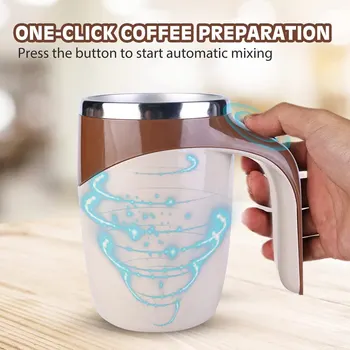 Автоматическая чашка для перемешивания, кружка, перезаряжаемый портативный кофе, электрический ленивый молочный коктейль, вращающаяся бутылка для воды