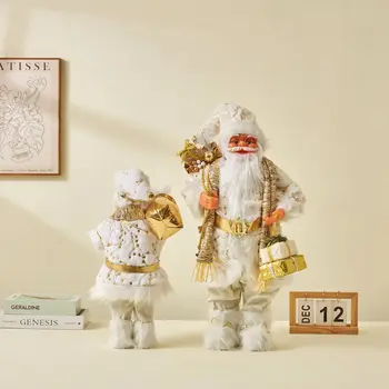 Большие Куклы Санта Клауса Рождественские Подвески 2023 Веселая Рождественская Елка Декор для Дома Дети Naviidad Подарки Noel Подарки Natal