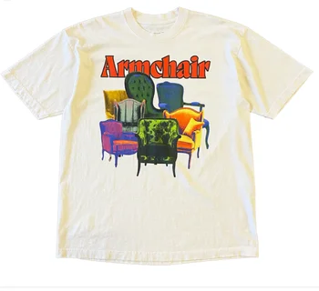Винтажная футболка оверсайз Уличная летняя мебель Буквы С коротким рукавом Повседневные женские футболки в стиле хип-хоп Одежда Kawaii Одежда