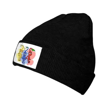 Вязаная шапка с логотипом, вязаная шапочка-бини, хипстерская шапочка унисекс