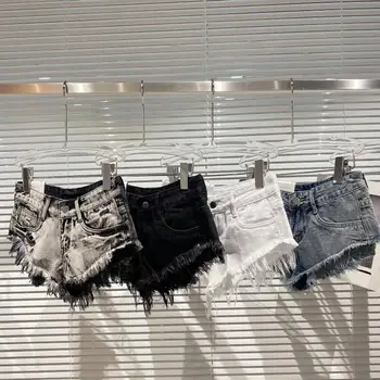 Летние женские повседневные джинсовые шорты Хай-стрит Горячие Короткие джинсовые брюки для вечеринок Роскошный дизайн Шорты с тай-дайном Сексуальные шорты