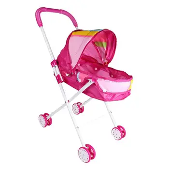 Мини-коляска для новорожденных, складная тележка с поворотными колесами, игровые наборы для аксессуаров