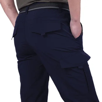 Мужские армейские брюки-карго в стиле милитари, летние Весенние повседневные Водонепроницаемые Дышащие быстросохнущие Тонкие брюки, джоггеры, Тактические рабочие брюки