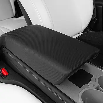 Накладка на подлокотник автомобиля для Tesla Model Y, Защитная крышка коробки для подлокотников центральной консоли, защитный чехол для автомобильного подлокотника