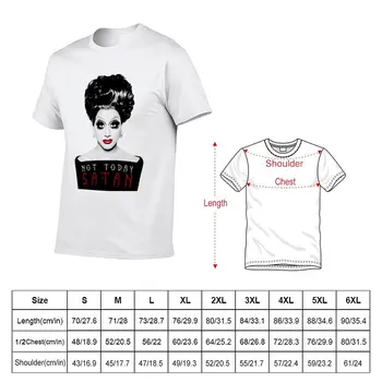 Новая футболка Bianca Del Rio Not Today Satan, футболки с графическими принтами, корейские модные футболки для мальчиков, большие и высокие футболки для мужчин