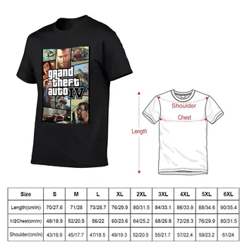 Новая футболка GTA IV, быстросохнущая футболка с животным принтом, рубашка для мальчиков, блузка, футболки оверсайз, мужская одежда