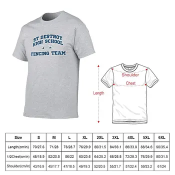 Новая футболка команды по фехтованию 082 - SDHS, футболки оверсайз, короткие футболки на заказ, создайте свои собственные однотонные футболки для мужчин