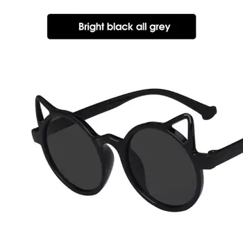Новые Солнцезащитные очки Cat Eye Kids Бренд Детских Солнцезащитных очков Для маленьких девочек и мальчиков UV400 Милые Очки Прекрасных Оттенков Уличные Очки для водителя