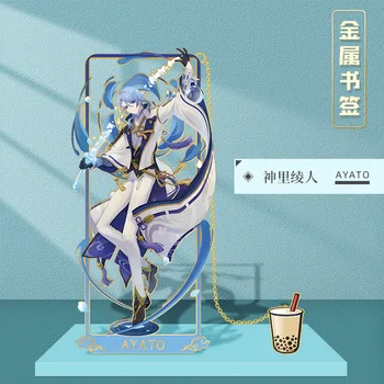Полая Металлическая закладка Genshin с изображением Персонажа аниме, Изначального Бога, Венди Чжунли Шенли, Айи Хуа Яояо, Канцелярские Принадлежности