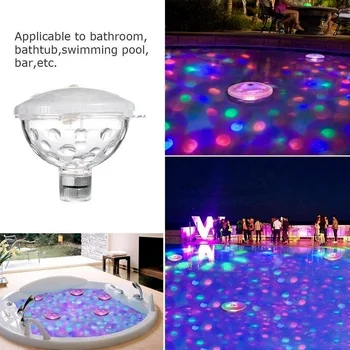 Светодиодный плавающий светильник для бассейна, подводные дискотечные светильники, водонепроницаемая погружная лампа RGB для детской ванны, вечеринки, декора наружного пруда