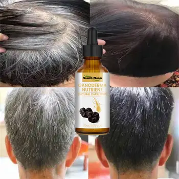 Сыворотка для лечения седых волос Жидкая от белого до черного Натуральный Восстанавливающий Питательный продукт для волос Против выпадения Для мужчин и женщин