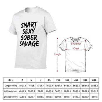 Умная Сексуальная футболка Sober Savage - Unisexe, Забавная Футболка Для Восстановления Зависимости От Трезвости, Футболка sublime, мужские футболки-чемпионы