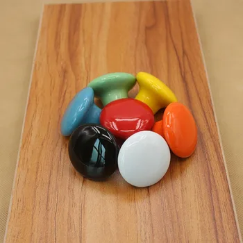 1 шт. разноцветных керамических ручек для шкафов и выдвижных ящиков в современном европейском стиле